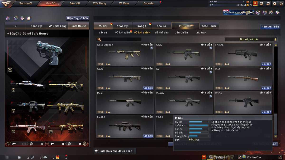 shop acc cf uy tin gia re